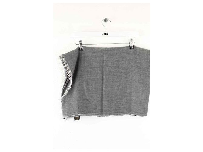 Bulgari Cachecol cinza de cashmere - vista 3