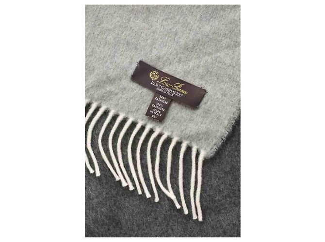 Loro Piana Bufanda de cachemira gris - vista 3