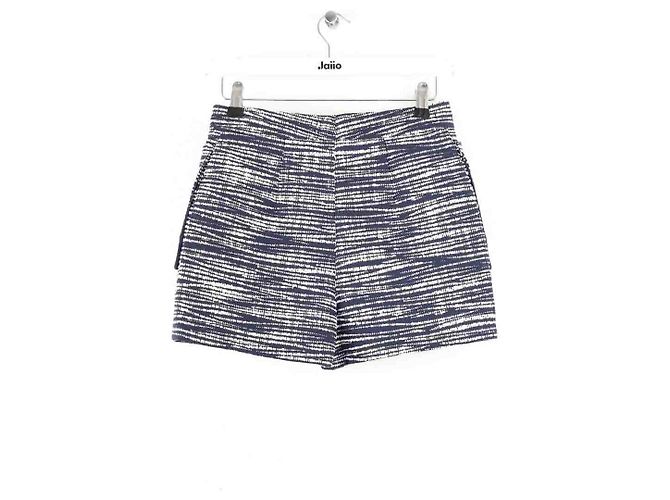 Louis Vuitton Mini shorts de algodão azul - vista 2