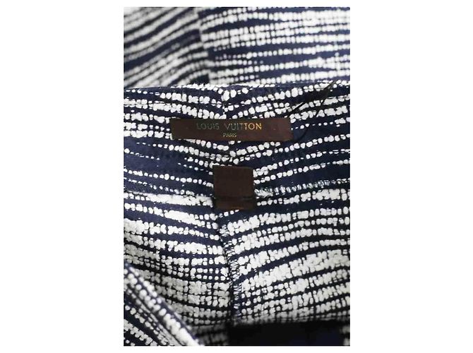 Louis Vuitton Mini shorts de algodão azul - vista 4