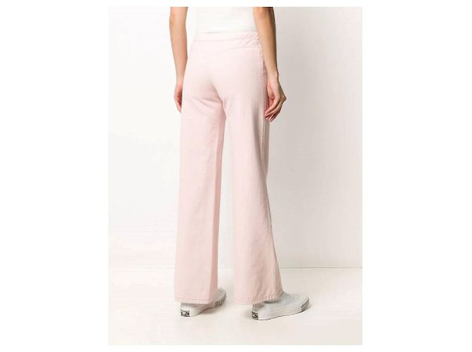 Chanel Rosa Denim Weite Beinform Jeans - 2000er Pink - Ansicht 3