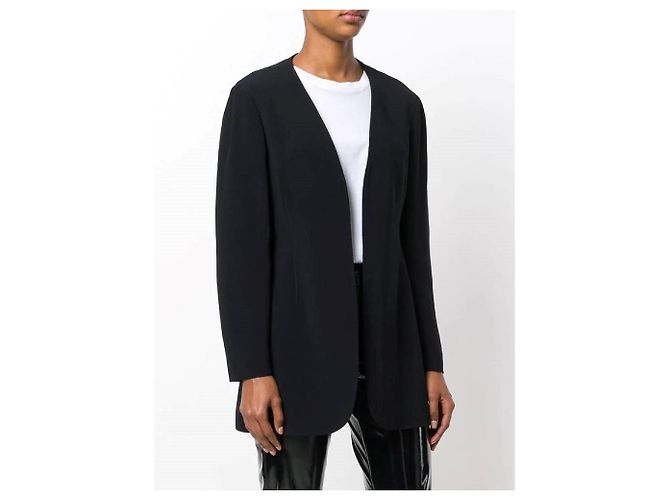 Giacca aperta nera Moschino Nero - vista 4