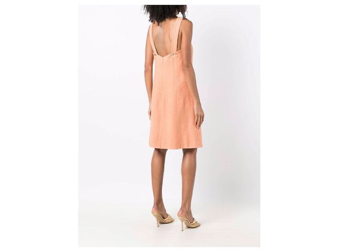 Chanel Pfirsichorange Kleid Angeln - Ansicht 4