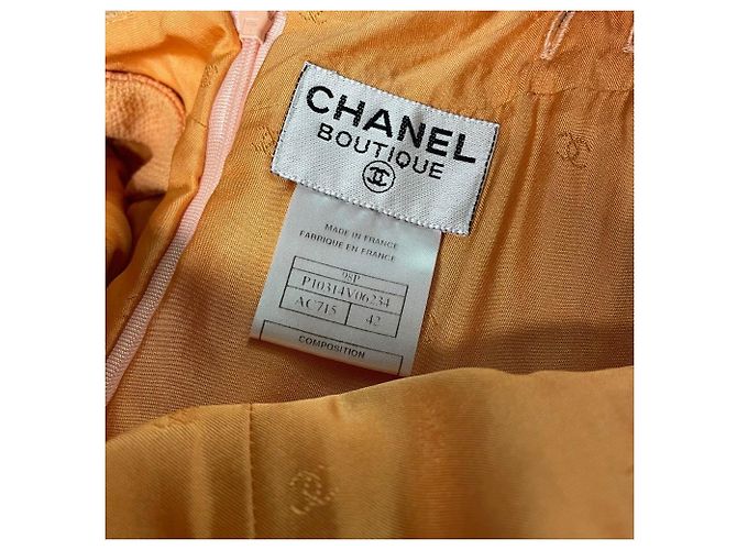 Chanel Pfirsichorange Kleid Angeln - Ansicht 6