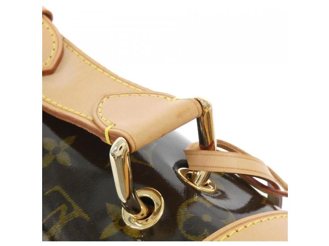 Borsa a mano con zip in tweed Monogram Louis Vuitton M92821 Marrone - vista 7