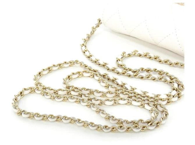 Timeless Chanel Zeitlose Klassik Linie AP0238 Ketten-Clutch Weiß - Ansicht 5