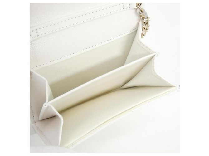 Timeless Chanel Zeitlose Klassik Linie AP0238 Ketten-Clutch Weiß - Ansicht 6