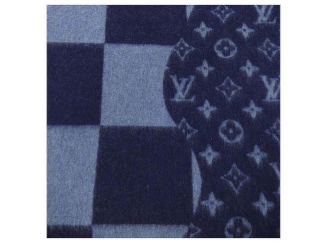 Sciarpa Damier Giant Wave di Louis Vuitton Blu Blu navy - vista 4