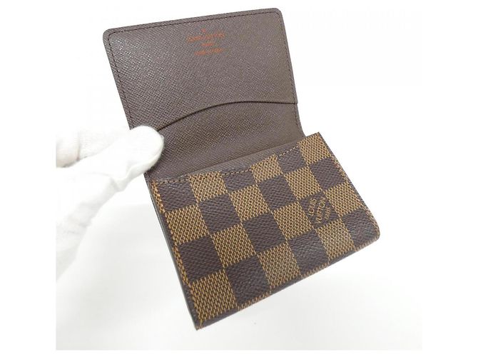 Porta tarjetas de visita Damier de Louis Vuitton Damier ebene - vista 4