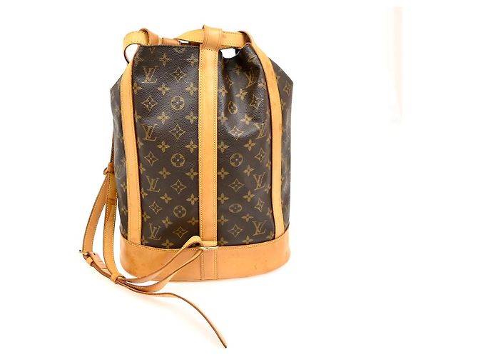 Zaino Randonnee Monogram in Canvas PM Louis Vuitton Marrone - vista 2