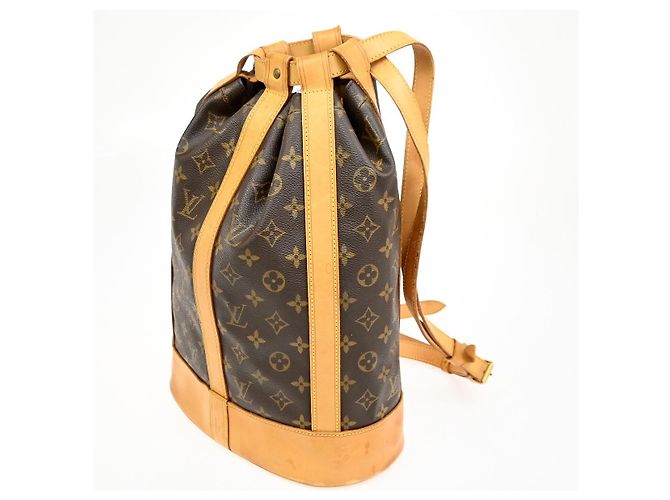 Zaino Randonnee Monogram in Canvas PM Louis Vuitton Marrone - vista 3