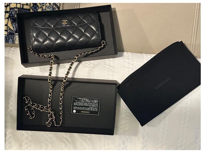 Wallet On Chain Chanel Purses, wallets, cases Black - view 3