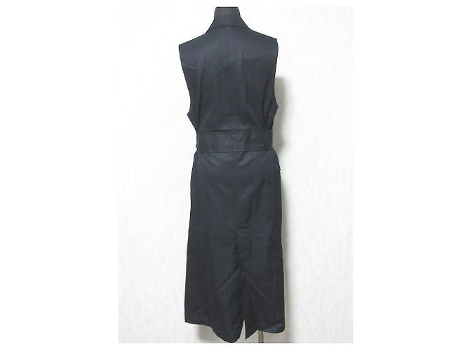 Autre Marque BEAUTY&YOUTH UNITED ARROWS Chaleco Largo de Algodón Negro - vista 2