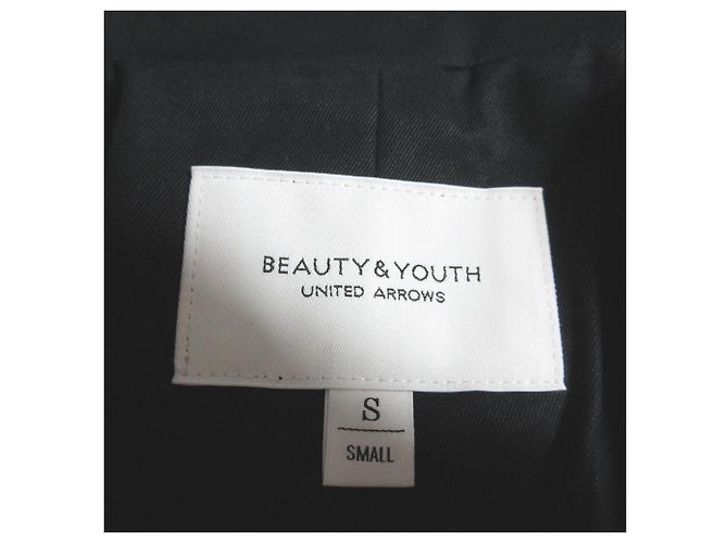 Autre Marque BEAUTY&YOUTH UNITED ARROWS Chaleco Largo de Algodón Negro - vista 6