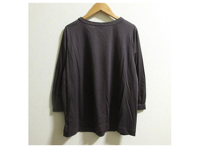 Autre Marque Pullover in cotone a maglia fine Mackintosh Marrone Grigio antracite - vista 3