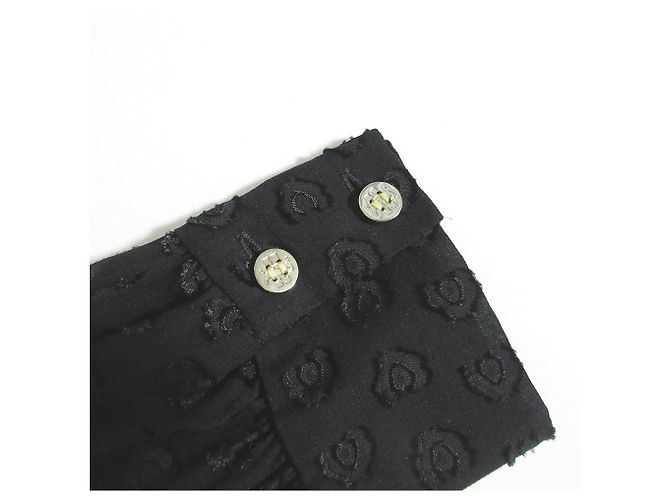 Seiden-Jacquard-Kleid Tory Burch Schwarz - Ansicht 5