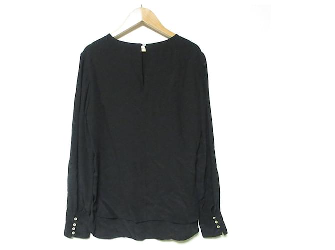 Autre Marque Barba Seidenpullover Bluse Schwarz - Ansicht 2