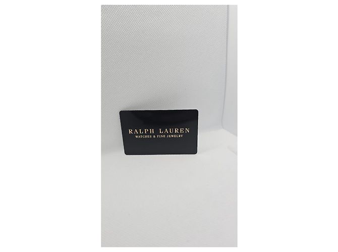 Ralph Lauren Kleine Stahlsteigbügel mit schwarzem Zifferblatt - Ansicht 8