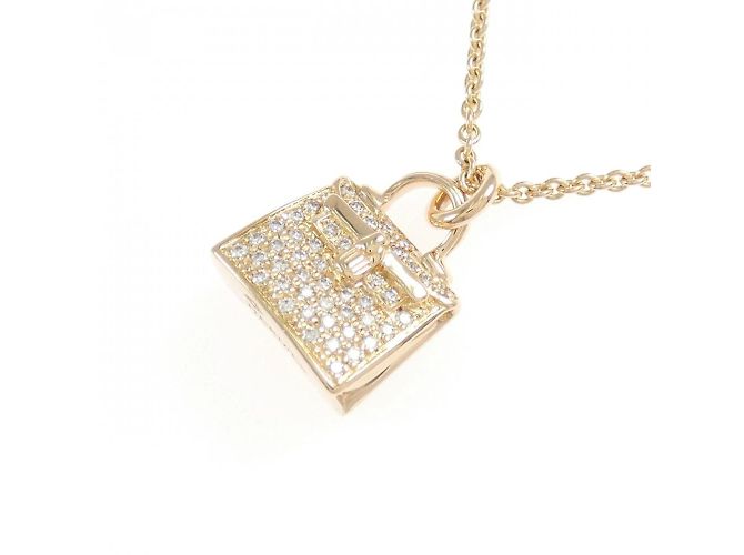 Hermès Colar Hermes Kelly 0,21CT Dourado - vista 3