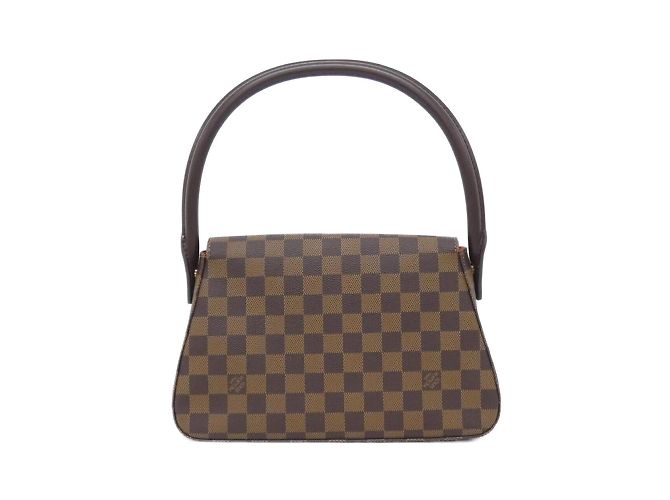 Borsa a Spalla Mini Looping Damier Louis Vuitton Marrone - vista 2