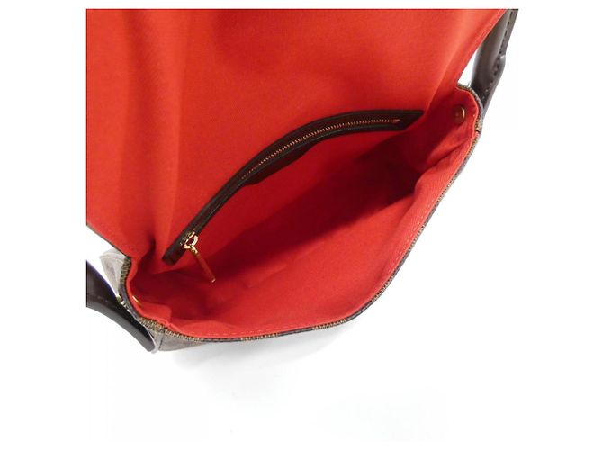 Borsa a Spalla Mini Looping Damier Louis Vuitton Marrone - vista 5
