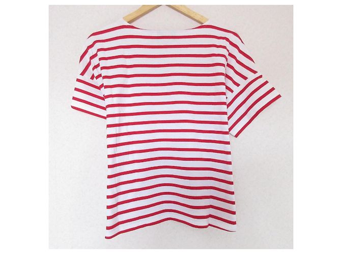 Autre Marque T-shirt in cotone a righe Le Minor Bianco Rosso - vista 2