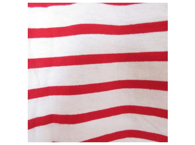 Autre Marque T-shirt in cotone a righe Le Minor Bianco Rosso - vista 3