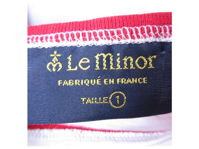Autre Marque T-shirt in cotone a righe Le Minor Bianco Rosso - vista 6