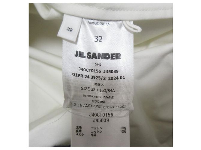 Abito Camicia 27 di Jil Sander Bianco - vista 12