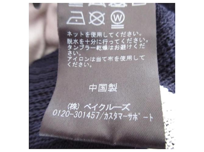 Autre Marque Rippstrickpullover Einfachheit Blau Marineblau - Ansicht 10
