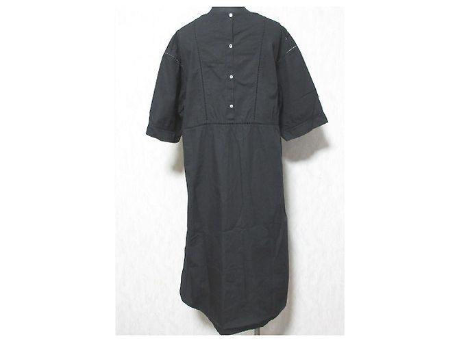 Autre Marque Vestido de algodón de la industria india Negro - vista 2