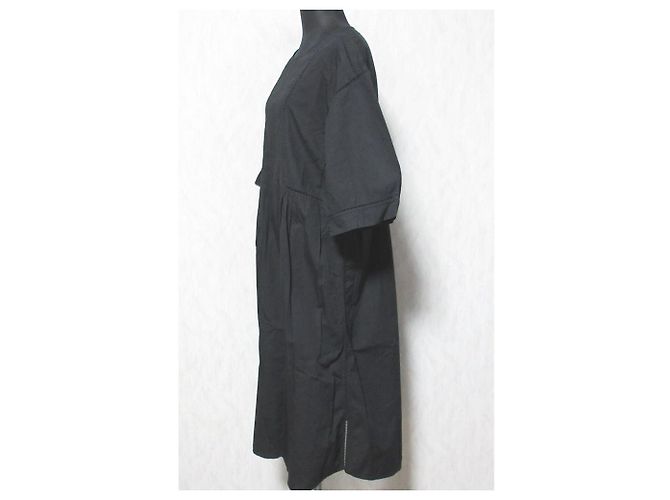 Autre Marque Vestido de algodón de la industria india Negro - vista 3