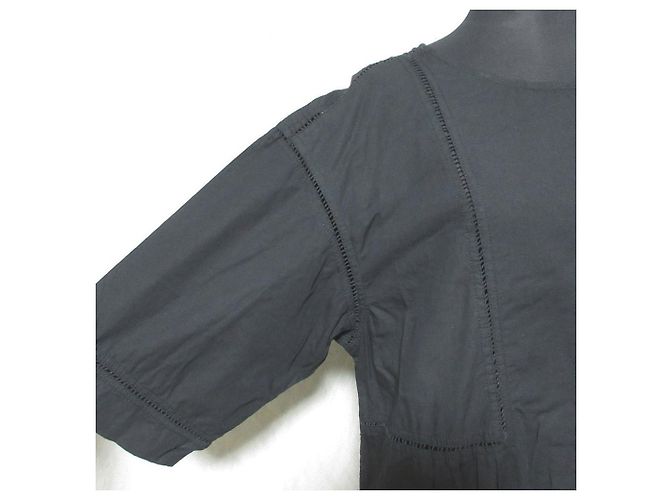 Autre Marque Vestido de algodón de la industria india Negro - vista 4
