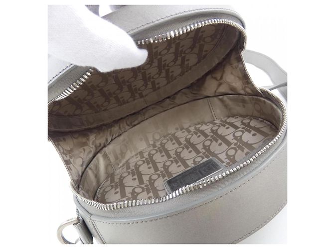 Borsa grigia Christian Dior Marrone - vista 6