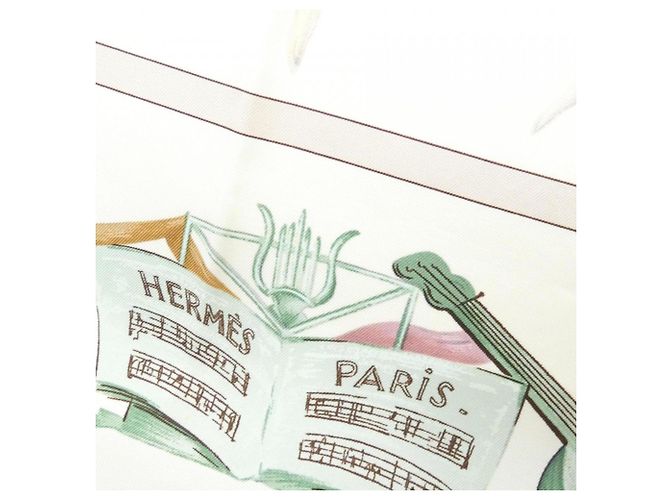 Silk In Hermès Hermès LA DANSE Quadrat-Schal Beige Roh - Ansicht 2