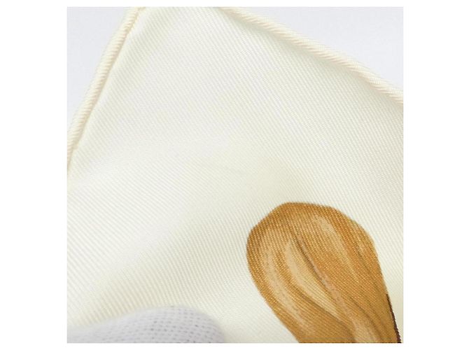 Silk In Hermès Hermès LA DANSE Quadrat-Schal Beige Roh - Ansicht 5