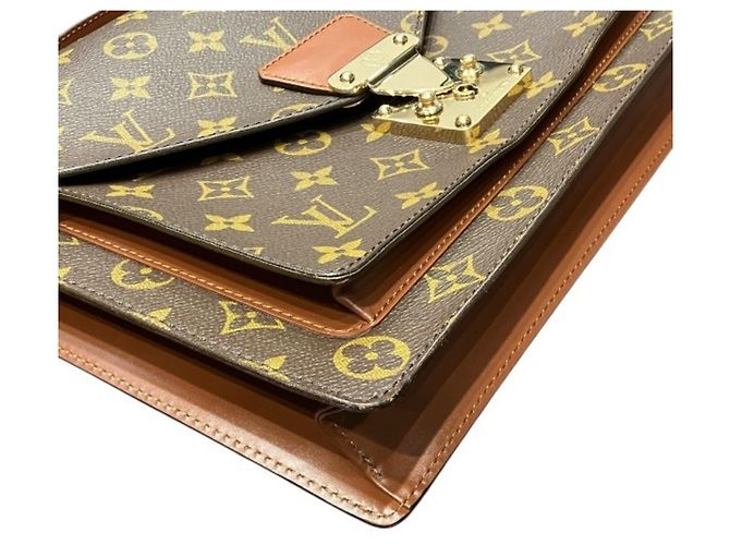 Borsa Monceau 28 Monogramma Louis Vuitton Marrone - vista 8