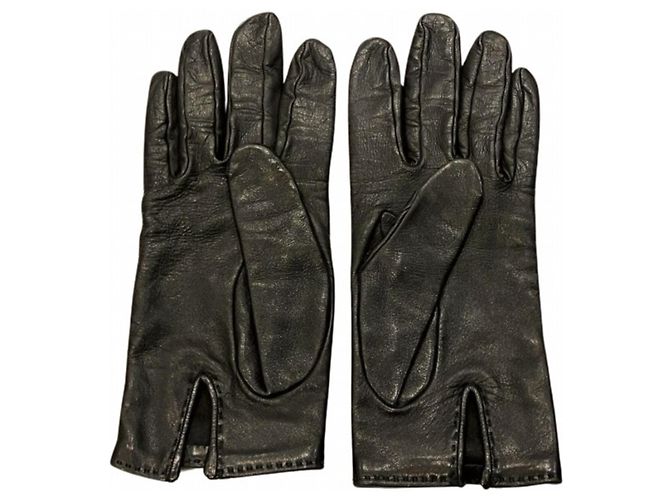 Guanti in pelle Kelly di Hermès per donne Nero - vista 2