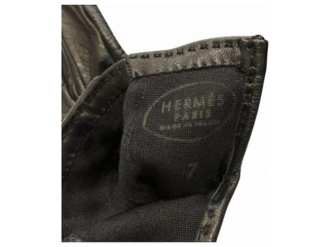 Guanti in pelle Kelly di Hermès per donne Nero - vista 4