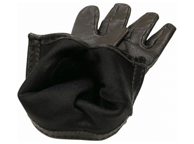 Guanti in pelle Kelly di Hermès per donne Nero - vista 6