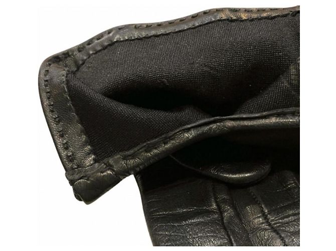 Guanti in pelle Kelly di Hermès per donne Nero - vista 7