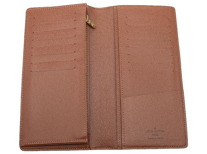 Cartera Brazza Monograma Marrón Louis Vuitton Castaño - vista 4
