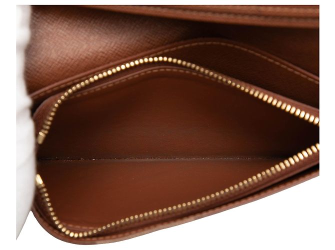 Cartera Brazza Monograma Marrón Louis Vuitton Castaño - vista 5