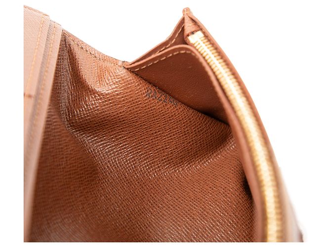 Cartera Brazza Monograma Marrón Louis Vuitton Castaño - vista 6