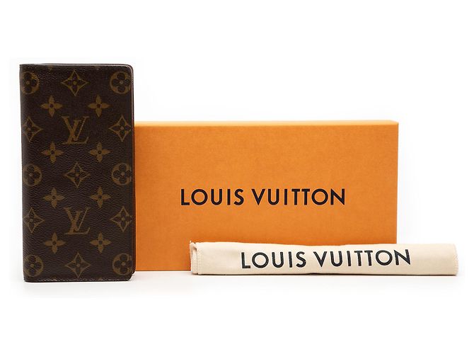 Cartera Brazza Monograma Marrón Louis Vuitton Castaño - vista 9