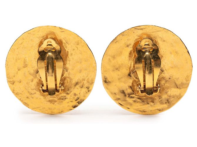 Orecchini a clip in oro placcato CC rotondi 31 Rue Cambon di Chanel D'oro - vista 2