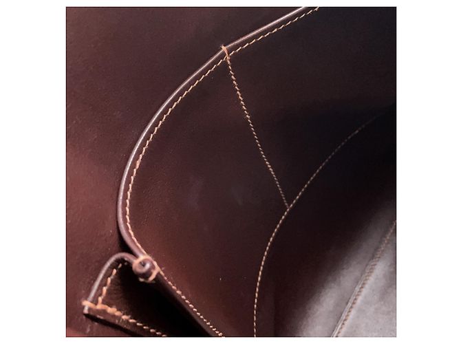 Zaino Hermès Kelly Ad GM Marrone - vista 10