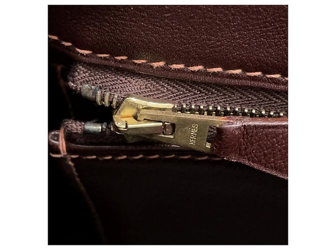 Zaino Hermès Kelly Ad GM Marrone - vista 15