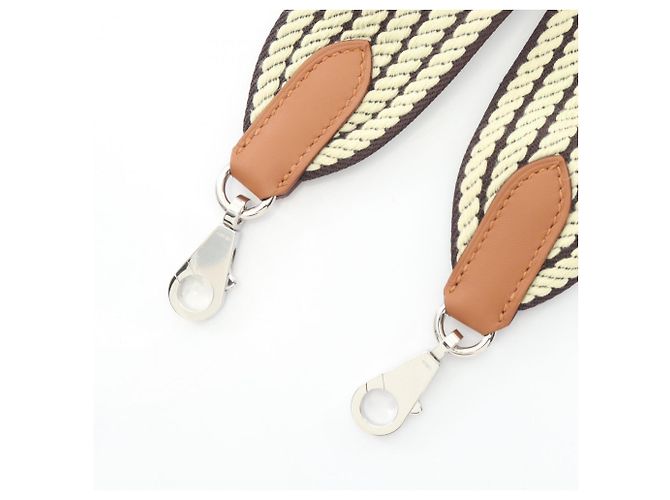 Accessorio per spalla Sangle Caval di Hermès Marrone Giallo - vista 3