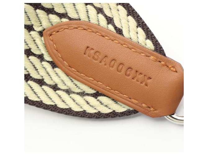 Accessorio per spalla Sangle Caval di Hermès Marrone Giallo - vista 5